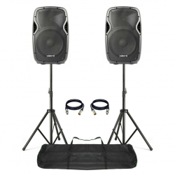2x VONYX AP1200A  ACTIVE SPEAKERS WITH A STAND