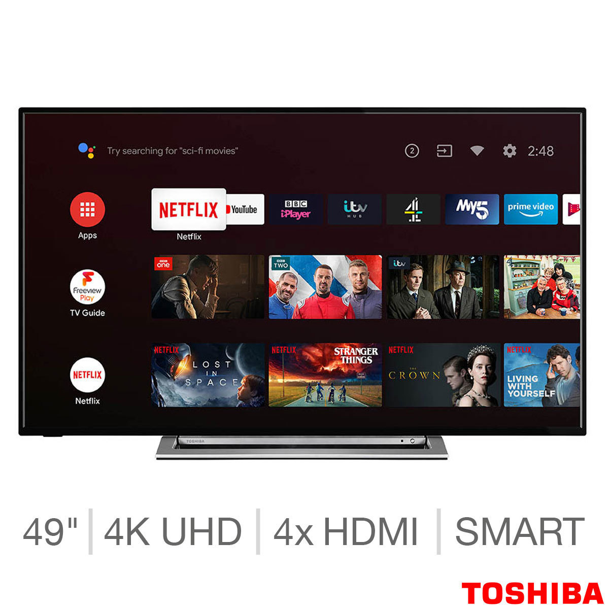 Toshiba 49ua3a63db 49 Inch 4k Ultra Hd Smart Android Tv