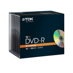 DVD-R recordable TDK 120mins