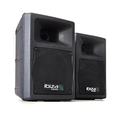 Ibiza DJ-420 2-Way Compact DJ Audio Studio Speakers 200W