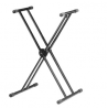 Height Adjustable Twin X Frame Keyboard Stand