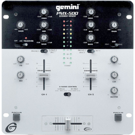 Gemini PMX-500 10-Inch Stereo Preamp Mixer