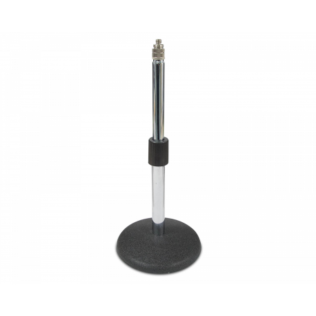 TS103 Cast Round Base Table/Floor Mic Stand Black